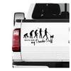 Siviwonder Powder Puff Powder Puff Crested Dog Evolution Car Sticker