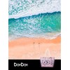 DonDon Large Beach Bag, Water Resistant With Zip Polycotton, Kaleidoscope