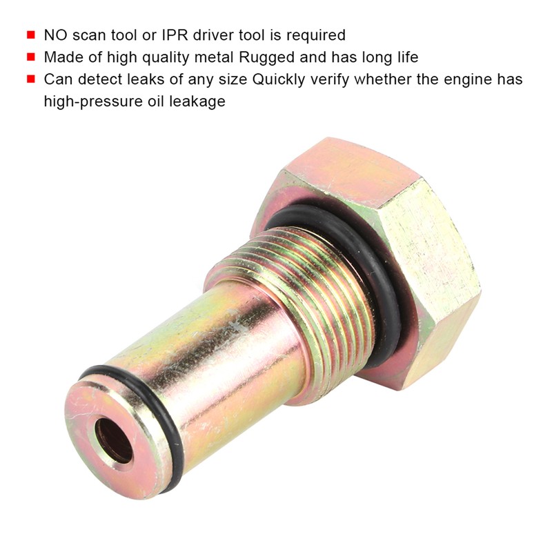 High Pressure Oil System Air Test Fitting 6.0L Powerstroke IPR