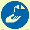 Mandatory: Use barrier cream Sign - 200x200mm - S20