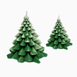 Fuwu, APAPACHO velas aromaticas decorativas para navidad, velas decorativas hechas a mano, decoracion navidad hogar, aromatizante para hogar, artesania mexicana (Arboles navidad)