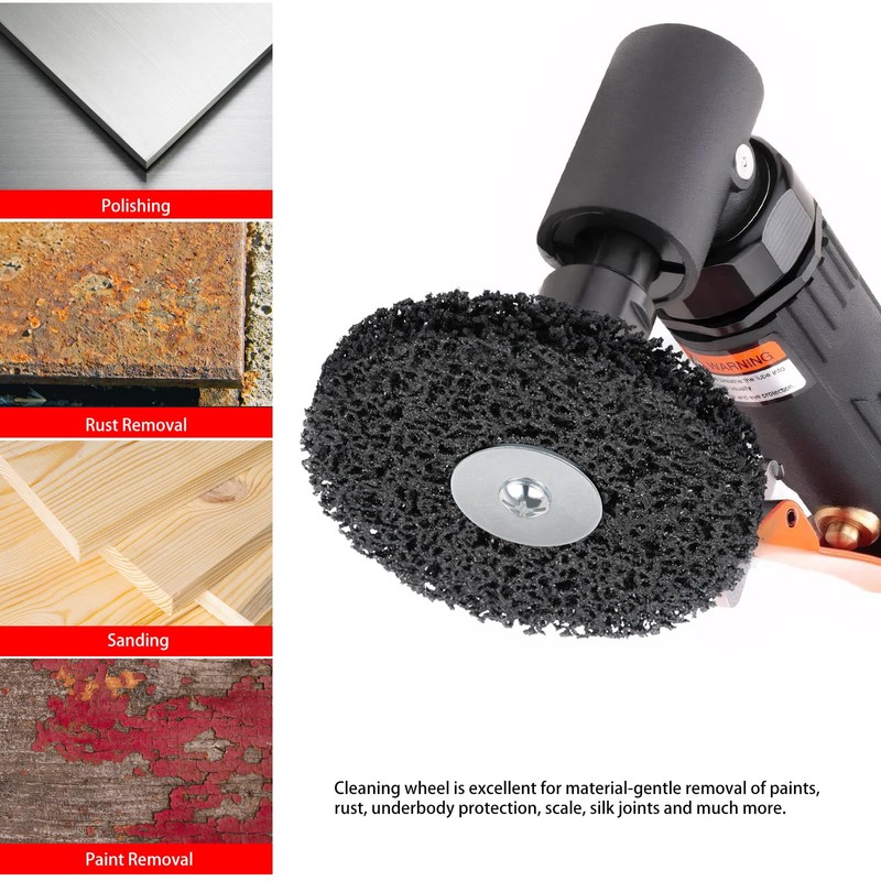 profiwoab Pack of 5 100 mm Nylon Fabric Disc, Coarse