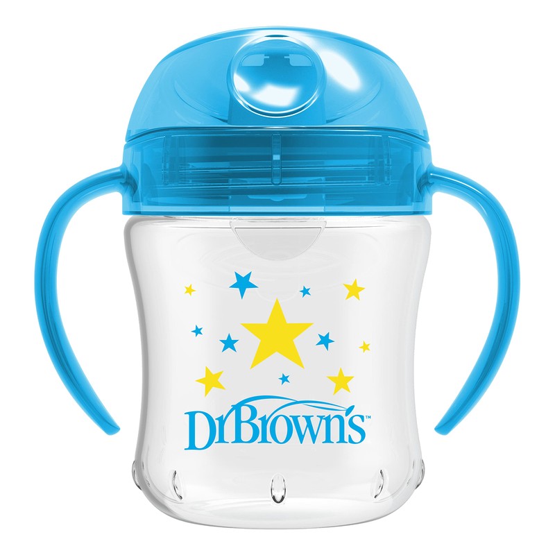 Dr. Brown's Milestones Soft Spout Sippy Cup with Handles, Blue