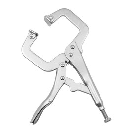 ZONADAH (Set of 2) 9" Locking C-Clamp with Swivel Pads - Heavy-Duty Steel Plier Vice C Clamp for Welding, Woodworking, and Metalworking Tools