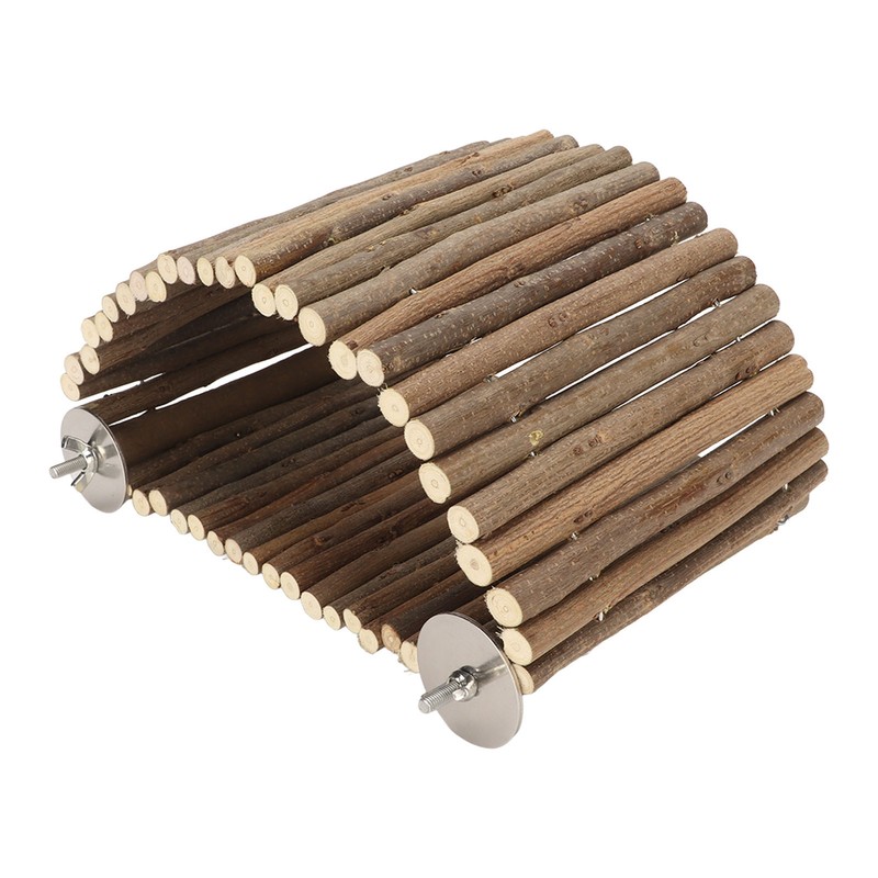 Bird Wood Hammock Tent Arch Bridge Shape Wooden Parrot Snuggle