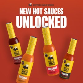 Buffalo Wild Wings Chipotle Hot Sauce, 5 fl oz, Medium Hot Dipping Sauce, Marinade and Seasoning for Chicken Wings, Pork Ribs and More, Made with Chipotle Peppers