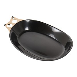 CHUMS CH62-1732-B069-00 Camper Curry Plate, Brown/Black, 10.2 x 6.7 x 1.5 inches (26 x 17 x 3.7 cm)