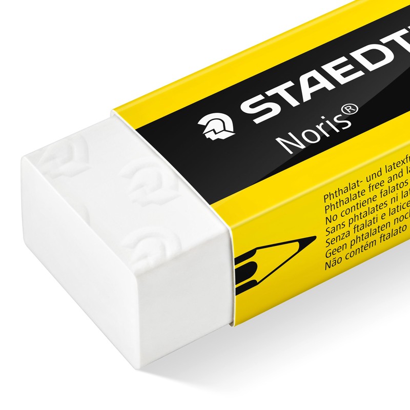STAEDTLER 526 N20 Noris Eraser, Latex & Phthalate-Free - Medium
