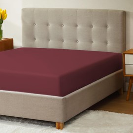 Micropuff Twin Fitted Sheet with Anti-Slip Anchors for Snug Fit - Soft and Comfortable Fabric - Easy to Wash and Fade Resistant - Breatheable and Allergy Free Fitted Sheet