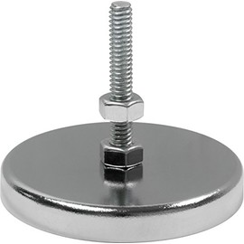 MAG-MATE MX1500B Plated Cup Magnet with 8-32 Bolt, 1.41"/11 lb