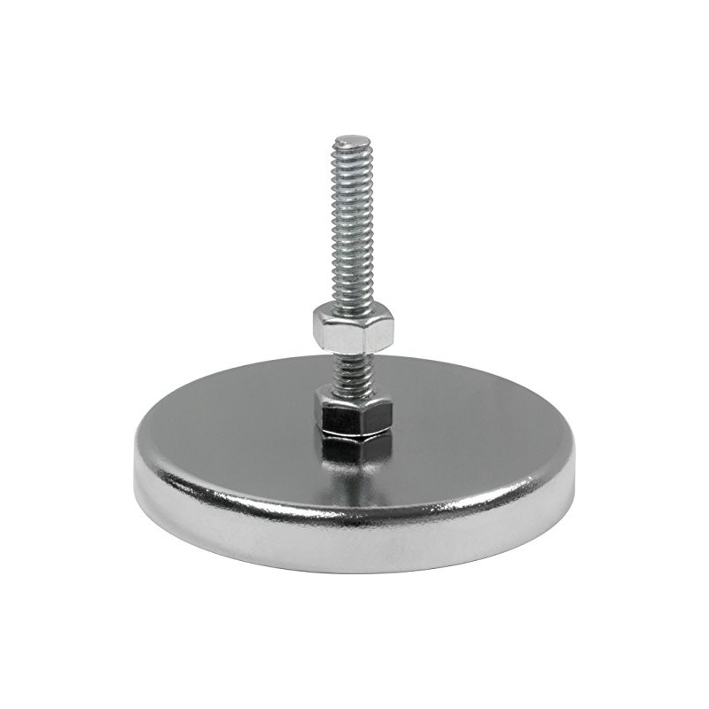 MAG-MATE MX1500B Plated Cup Magnet with 8-32 Bolt, 1.41"/11 lb