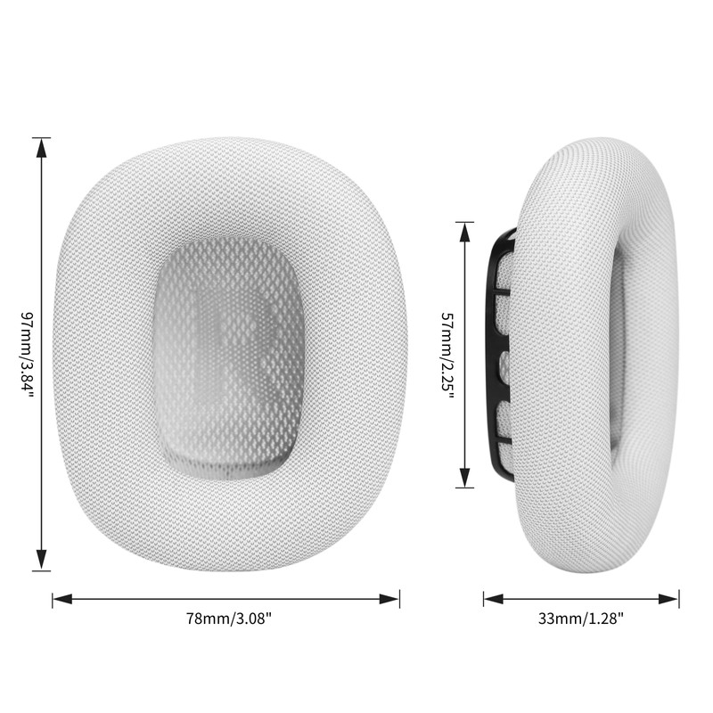 MOLGRIA Replacement Earpads for AirPods Max Headphones,Earpads with Protein Leather,Memory
