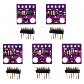 PAMEENCOS 5pcs GY-MAX30102 MAX30102 Heart Rate Click Pulse Blood Oxygen Concentration Pulse Oximetry Sensor Module (Purple Board) for Arduino