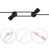 BOXOB 4pcs Crop Bands, Clothing Tuck Band Adjustable Clothes Tuck