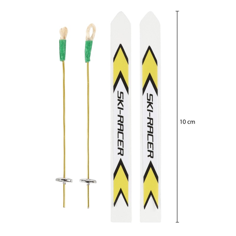 Nordstern Miniature Ski with Ski Poles - Sporty Skis as