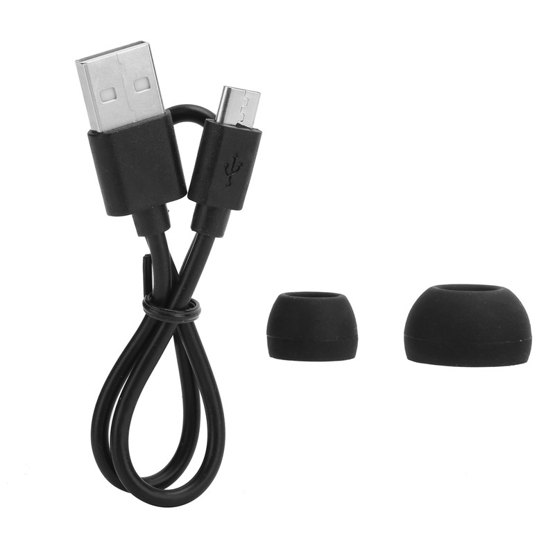 Wireless Bluetooth Headset Ear Hook with Charging Cable Call Reporting