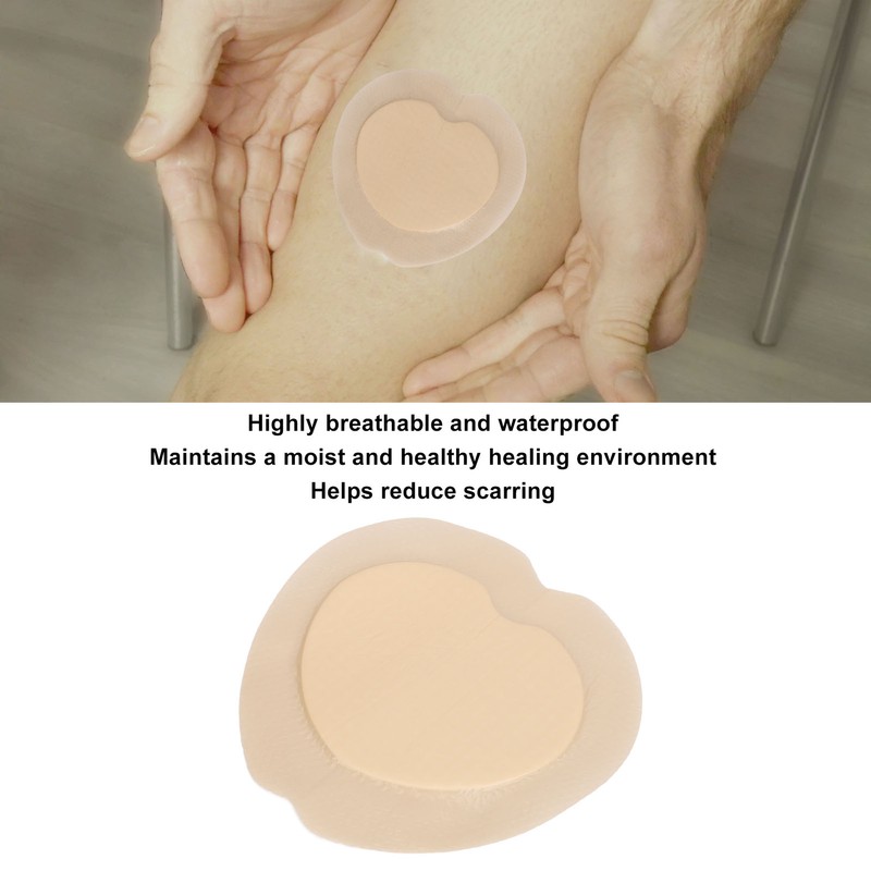 Silicone Foam Dressing Gentle Reduce Soreness Self Adhesive Waterproof Wounds