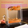 WANLIAN Moving Sand Art Picture, Dynamic Sand Picture, Golden Desktop