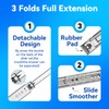 1 Pair Heavy Duty Drawer Slides Full Extension Side Mount