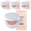 Tone Fit Sun Vegan Tone Up Sun Cushion Original 12g + Refill 12g Set SPF50+ PA++++, 4 Pieces / 톤핏선 비건 톤업 선쿠션 본품 12g + 리필 12g 세트 SPF50+ PA++++, 4개