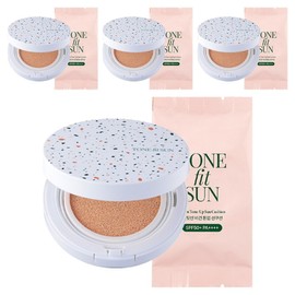 Tone Fit Sun Vegan Tone Up Sun Cushion Original 12g + Refill 12g Set SPF50+ PA++++, 4 Pieces / 톤핏선 비건 톤업 선쿠션 본품 12g + 리필 12g 세트 SPF50+ PA++++, 4개