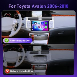 Octa-Core Car Radio Upgrade for Toyota Avalon (2005-2010), Android 13 Car Stereo 9-inch 1280 * 720 Touchscreen with Wireless Carplay&Android Auto, 5GHz WiFi, Built-in DSP, BT5.1, SWC, Cooling System