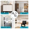 10 Pcs Cabinet Hinges Silver Soft Close Hinges for Kitchen