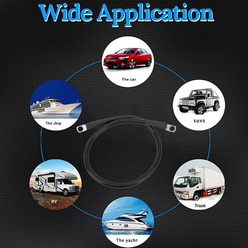 23.6in Ground Wire 4AWG 25mm² 150A High Toughness Earth Cable