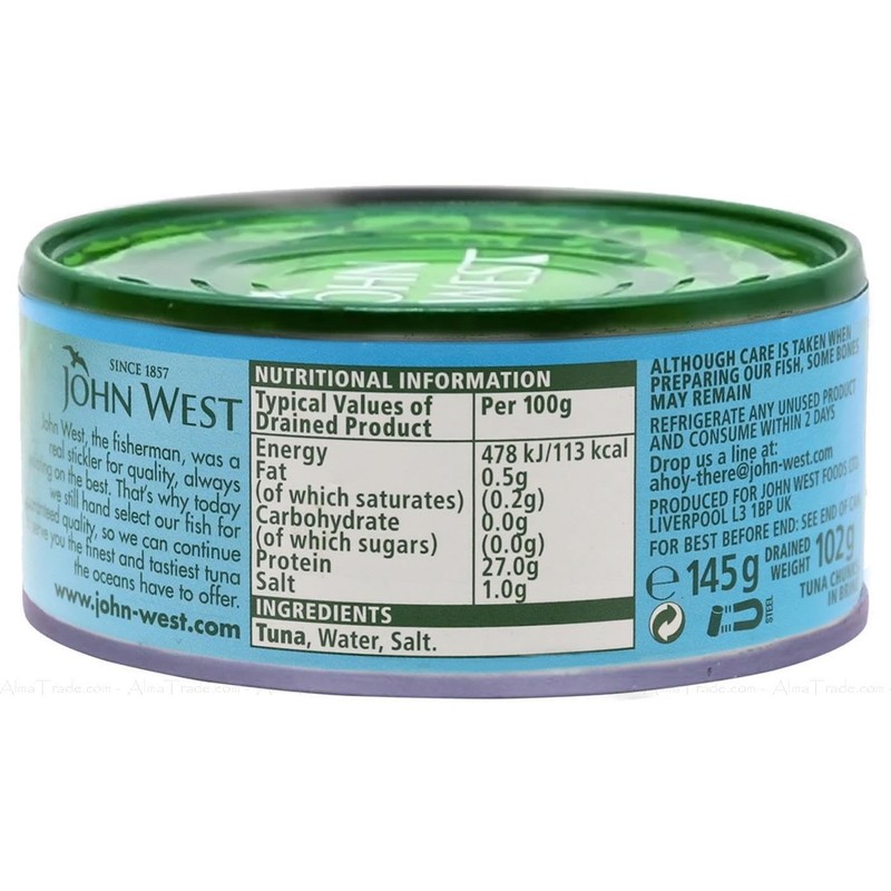 John West Tuna Chunks in Brine Tins - Naturally High