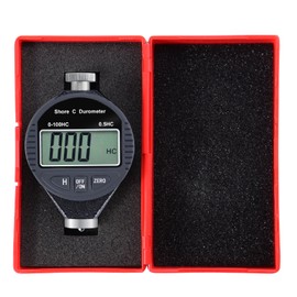 Uharbour Hardness Tester, Durometer Shore Type C 0-100HC, Digital Durometer 0.1HC Resolution, with Large LCD Display for Flooring, Rubber, Tires, Plastics, Thermal Plastics