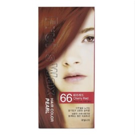 Fruitland Fruit Wax Pearl Hair Dye / Gray Hair Cover Fashion Color / No. 66 Cherry Red / 후르츠왁스 진주펄 염색약 /새치커버 멋내기헤어칼라 /66호 체리레드