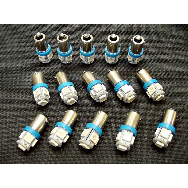 Lumiglow 15 COOL Blue 5 LED Instrument Panel Dashboard Lights