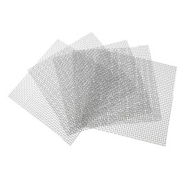 Totority 5Pcs Multi Function Replaceable Aquarium Mesh Pads Wear Resistant Bendable Wire Mesh for Water Grass Moss for Aquatic Plant Fixation