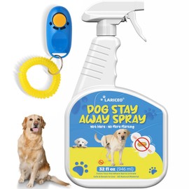LARICEO Dog Potty Routine Aid Spray with Clicker for Puppies, 32 Fl Oz
