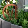 UNUS Garden Herb Stakes, Set of 10, Garden Decoration, Rust