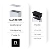 Rectangle Metal End Cap 2"x5" 4 Pack Press Fit NELSONS