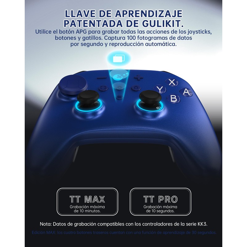 GuliKit TT MAX Wireless Controller for PC, Android, iOS, Switch