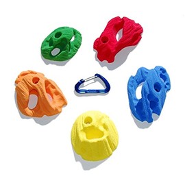 5 Large Joe's Pockets | Bolt-on Rock Climbing Holds | Assorted Bright Tones