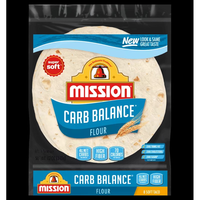 Mission Carb Balance 8" Soft Taco Flour Tortillas - 8