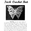 Timeless Patterns Antique Irish Butterfly & Pearl Beads, Reproduction Applique
