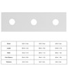 10pcs Flat Mending Plates, Straight Braces Aluminum Heavy Duty Mending