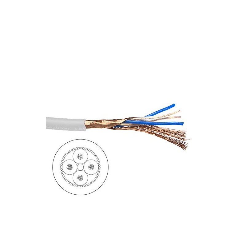 Mogami 2534 Neglex "Quad" Microphone Cable, 3.3 ft (1 m)