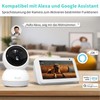 Alaga Security Indoor Cam 3K Indoor Surveillance Camera, WiFi, Swivelling,