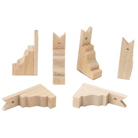 Handley House Dollhouse Miniature Set of 6 Wood Victorian Brackets