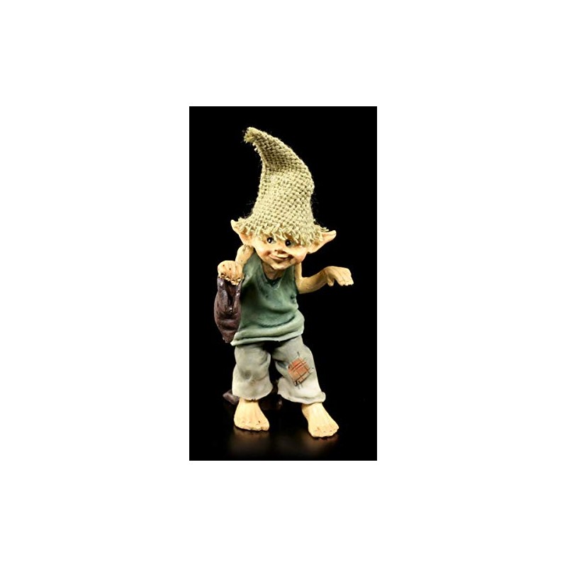 Cute Pixie Goblin Figurine Barefoot - Pssssst! | Gnome Gnome