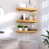 12 Pack - 12 inch Black Hidden L Shelf Bracket