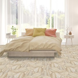 Self Adhesive Hexagon Vinyl Floor Tiles, 20 Tiles - 9" x 10.4", Floor Galore Sandstone Quartz Pattern - Peel & Stick, DIY Flooring for Kitchen, Dining Room, Bedrooms & Bathrooms by Achim Home Decor