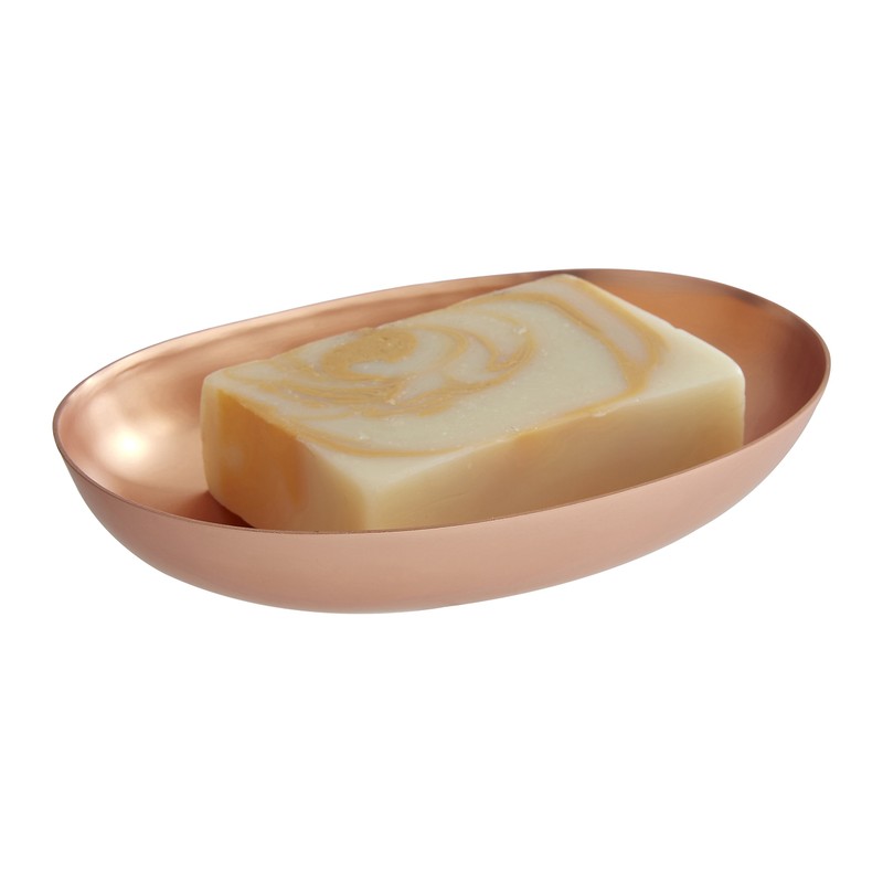 Premier Housewares Soap Dish, Copper, Stainless Steel, 10x14x3