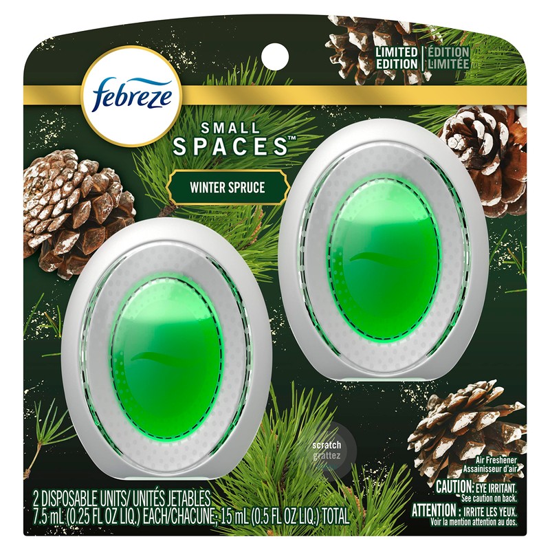 Febreze Small Spaces Air Freshener Limited Edition Scents (Winter Spruce,