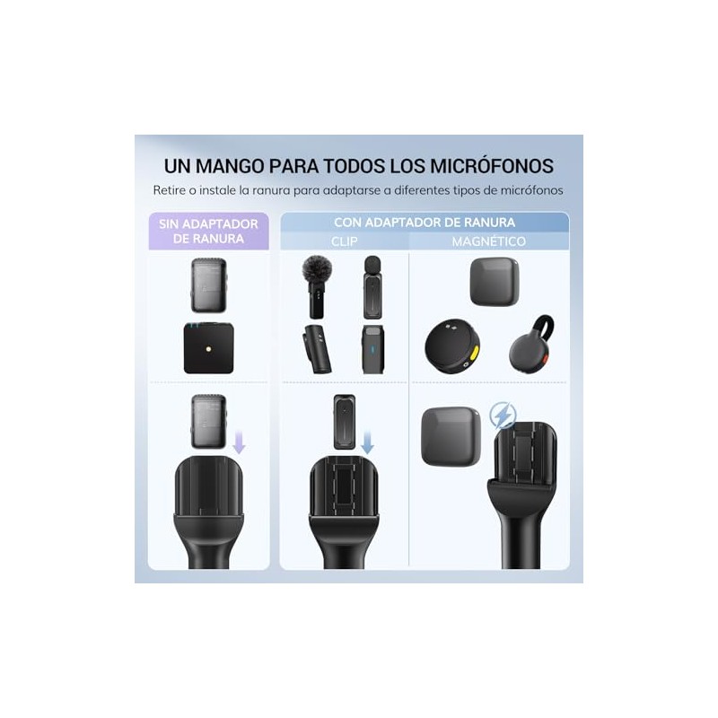 TONOR Mango de micrófono dji y RODE, Soporte de micrófono